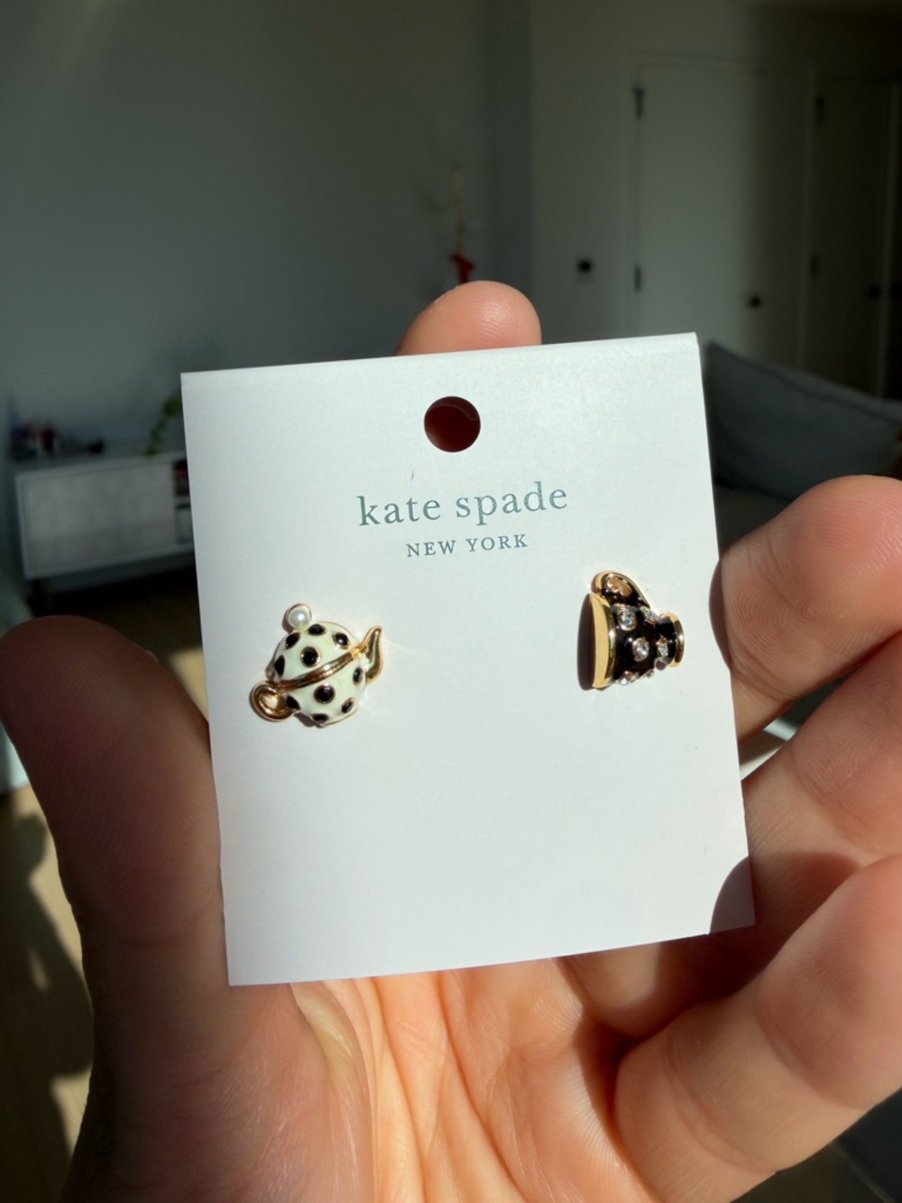 Kate Spade Tea Cup & Kettle Earrings
